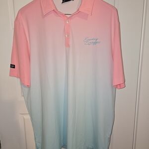 Sunday Swagger Pink and Blue Men's Polo Shirt